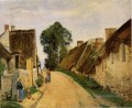 Dorfstraße Auvers 1873 Camille Pissarro